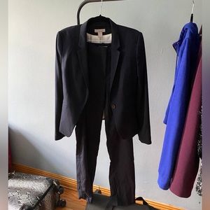 H&M dark blue pants suit